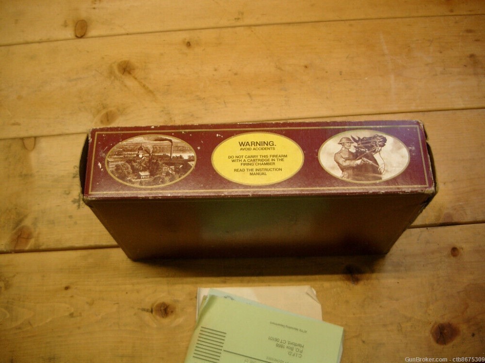 Colt National Match Gold Cup Box Only with Paperwork No Styrofoam For 5" Ba-img-2