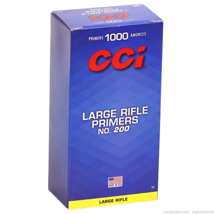 CCI Large Rifle Primers #200 Box of 1000 (Local pickup only)-img-0
