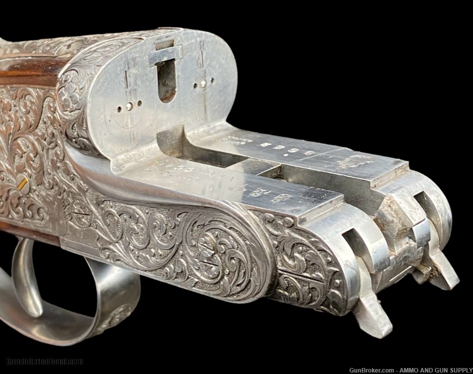 GORGEOUS PIOTTI SIDELOCK EJECTOR DOUBLE RIFLE 9.3X74R -RENAISSANCE ENGRAVED-img-15