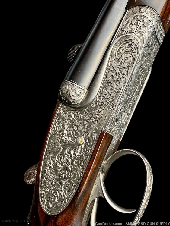 GORGEOUS PIOTTI SIDELOCK EJECTOR DOUBLE RIFLE 9.3X74R -RENAISSANCE ENGRAVED-img-2