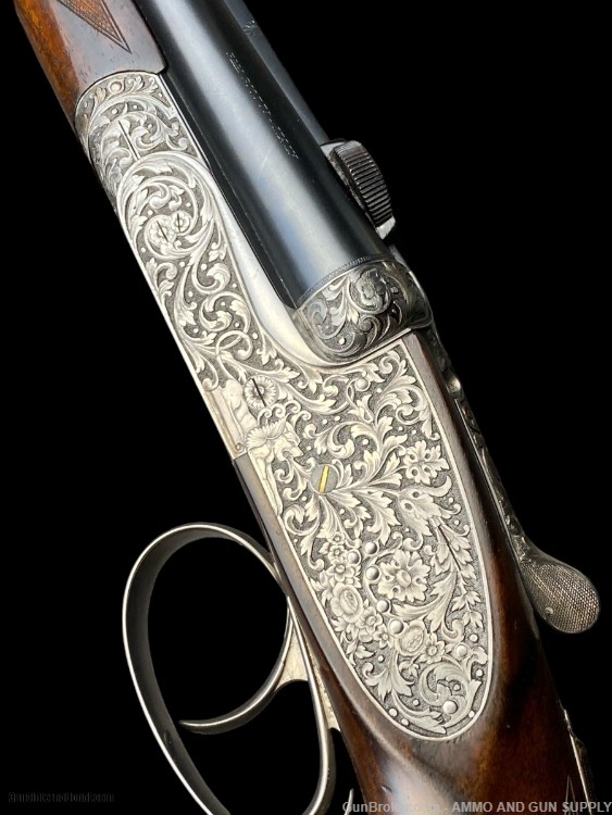 GORGEOUS PIOTTI SIDELOCK EJECTOR DOUBLE RIFLE 9.3X74R -RENAISSANCE ENGRAVED-img-3