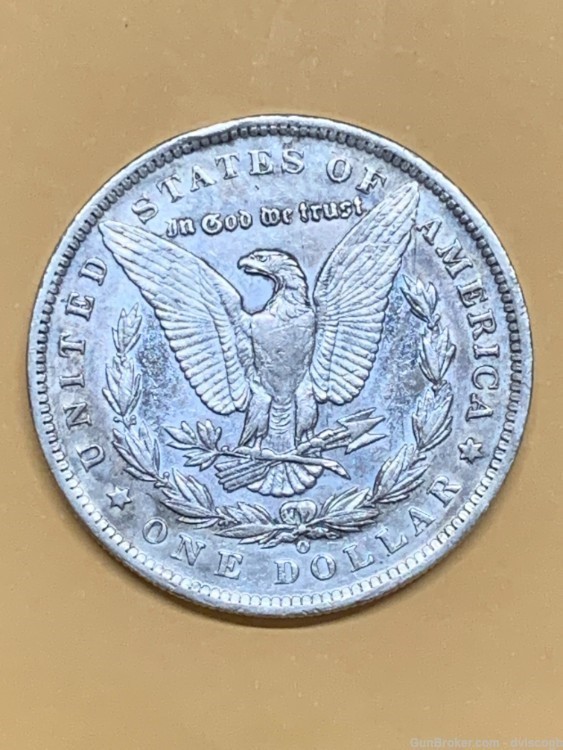 1891-O Morgan Silver Dollar - Bright face, AU+ detail-img-1