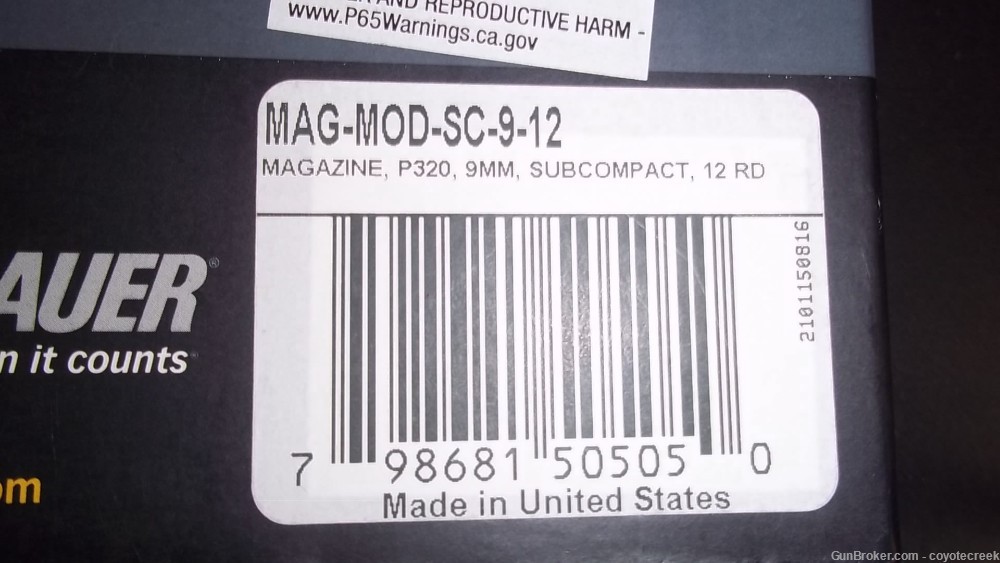 SIg Sauer Magazine 250 320 9 Subcompact 12RD MAG-MOD-SC-9-12-img-3
