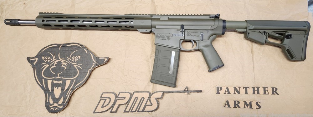 DPMS Panther Arms DR10 308 Win AR10 18" Rifle OD Green Adj Gas Block-img-1