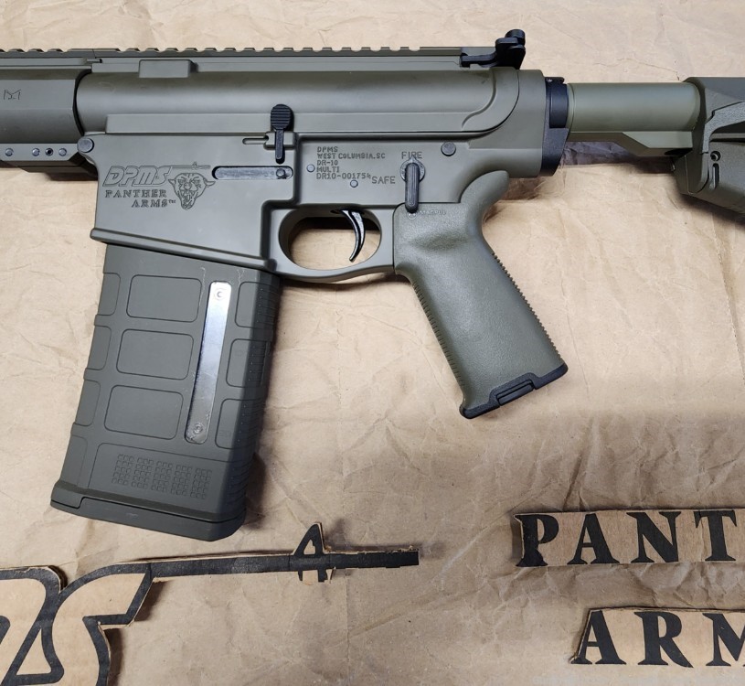 DPMS Panther Arms DR10 308 Win AR10 18" Rifle OD Green Adj Gas Block-img-5