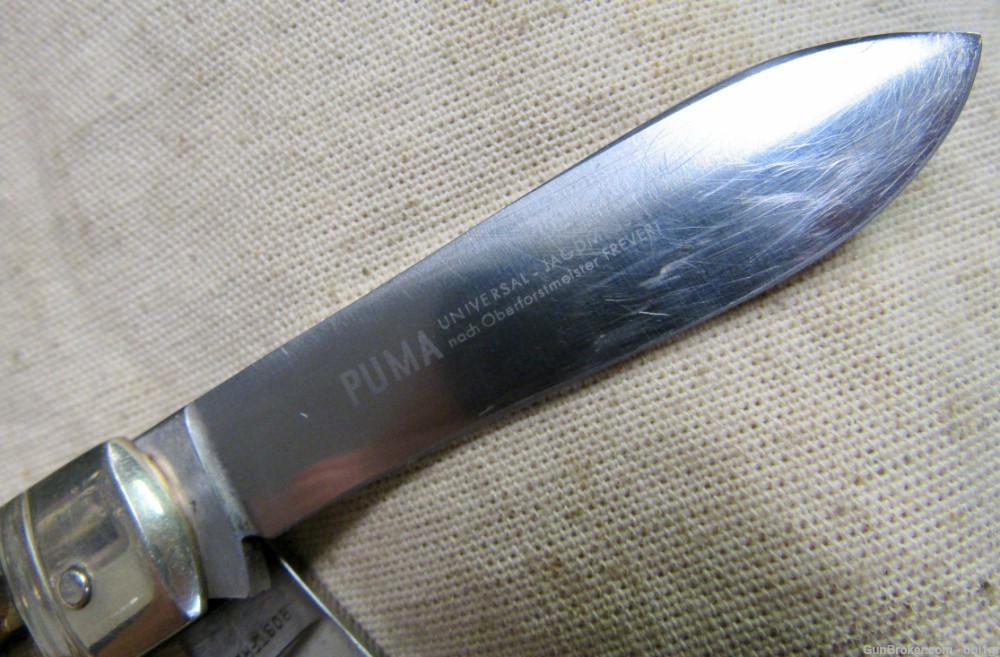 German 959 Puma Universal Jagdmesser Lock Back Folding Pocket Knife 1967-img-7