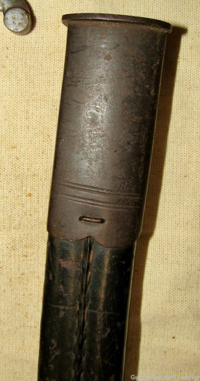 Civil War British Pattern 1856 Yataghan 2 Band Enfield Saber Bayonet & Scab-img-9