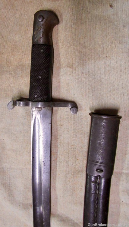 Civil War British Pattern 1856 Yataghan 2 Band Enfield Saber Bayonet & Scab-img-7
