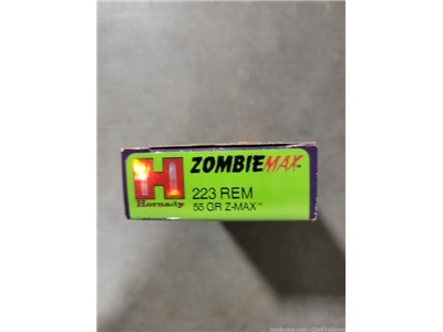 Zombie max hornady 223 rem 55 gr. 20 rounds No cc fees