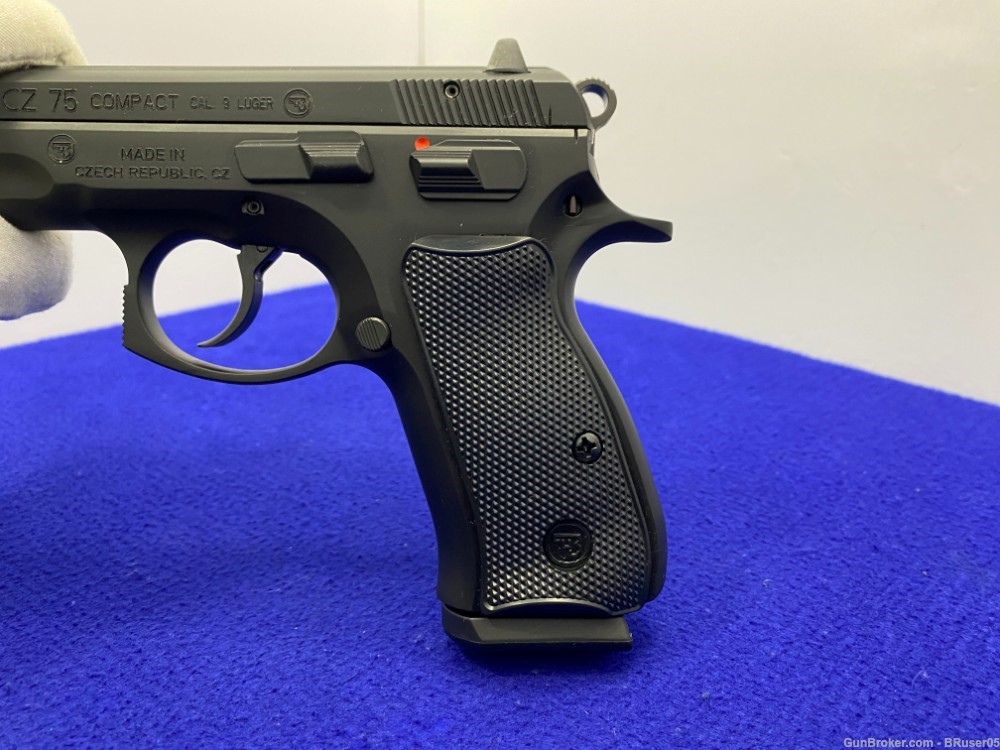 2022 CZ-75 Compact 9mm Luger Black 3.75" *COMPACT VERSION OF LEGENDARY CZ*-img-39