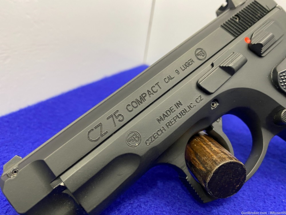 2022 CZ-75 Compact 9mm Luger Black 3.75" *COMPACT VERSION OF LEGENDARY CZ*-img-10