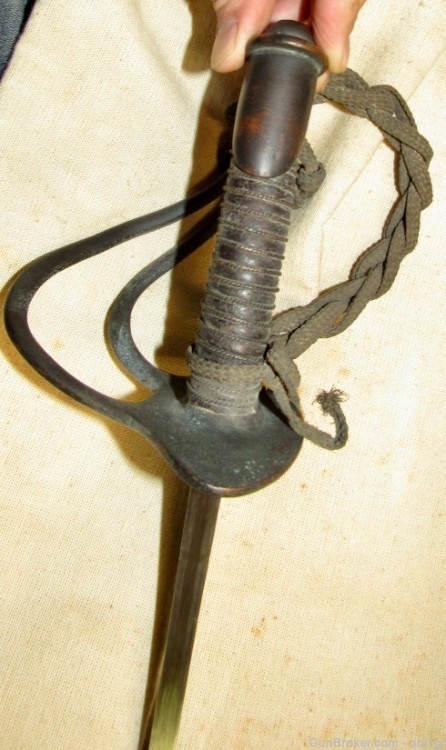 MINTY Ames Model 1840 Heavy Cavalry Saber 1853 With Scabbard Civil War-img-4
