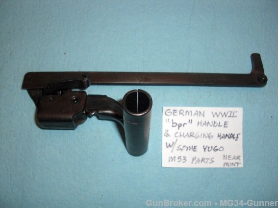 German WWII MG42 Charging Handle "bpr" Mfg. code-img-0