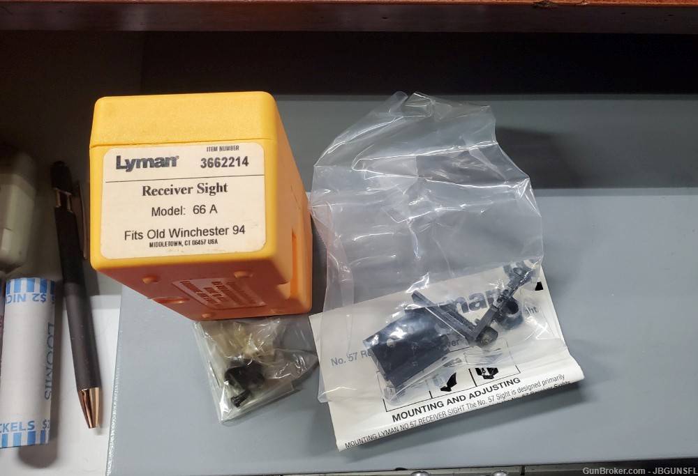 LYMAN Receiver sight model 66 A old Winchester 94 3662214-img-0