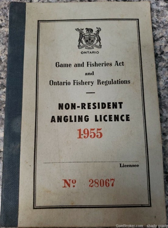 ontario game and fisheries act and ontario fishery regulation  licence -img-0