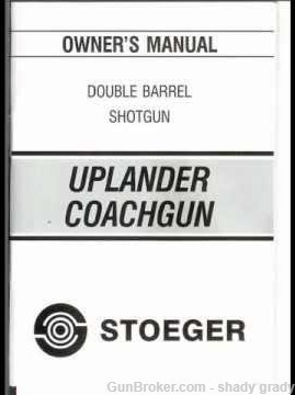 upland coachgun double barrel shotgun stoeger manual-img-0