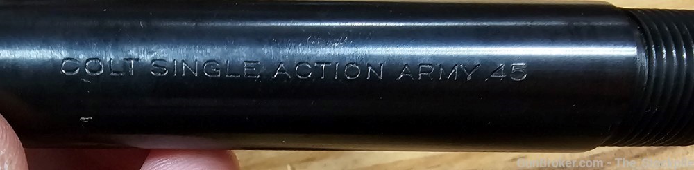 Colt Single Action Army Barrel 5 3/8" .45 Colt 3rd Gen Blued CLEAN!-img-5
