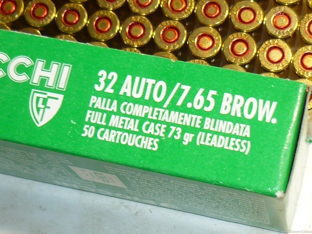 100rd - 32 ACP - FMJ and Lead Free - PPU 71gr - Fiocchi 73gr - 32 Auto-img-11