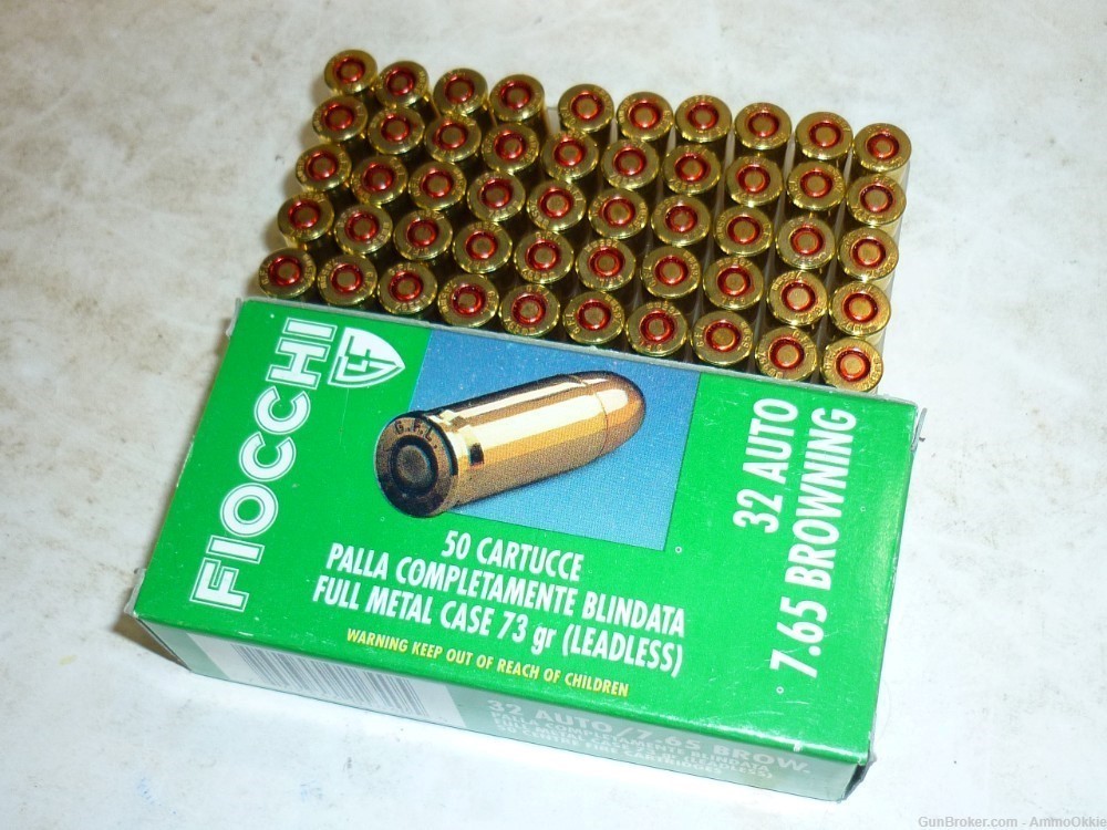 100rd - 32 ACP - FMJ and Lead Free - PPU 71gr - Fiocchi 73gr - 32 Auto-img-9