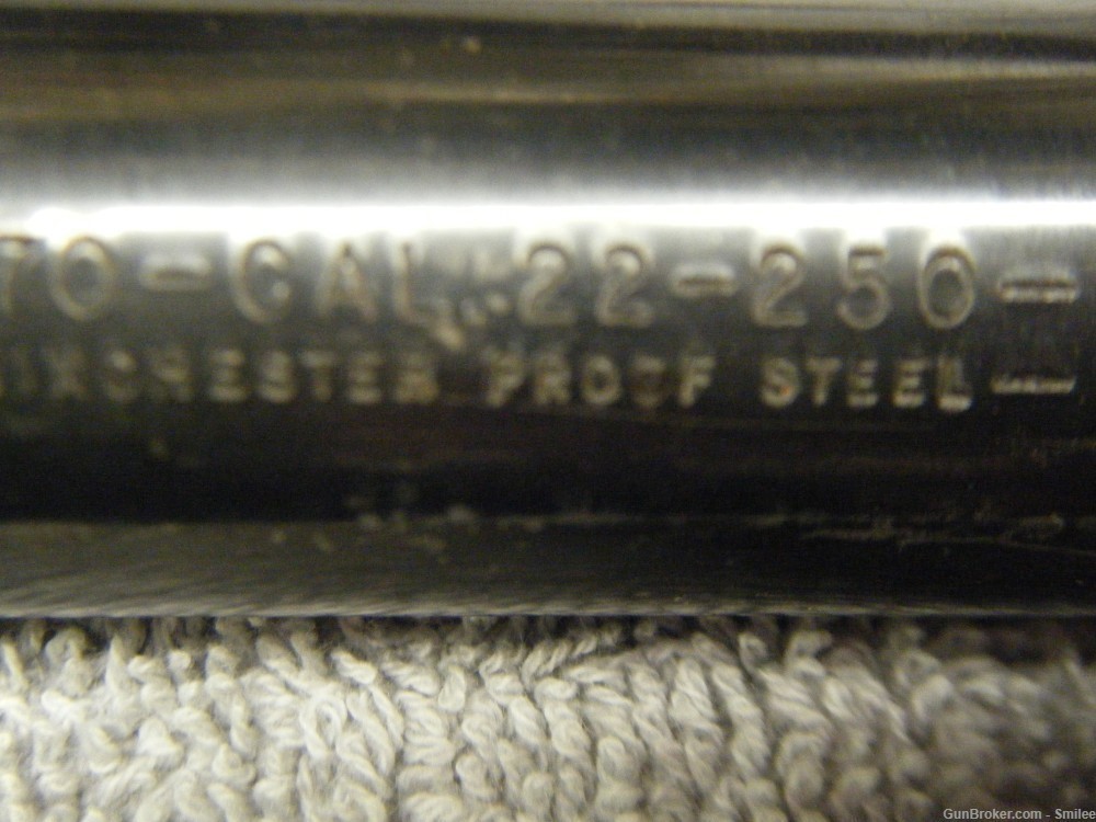  Winchester model 70 heavy barrel  in 22-250 caliber-img-2