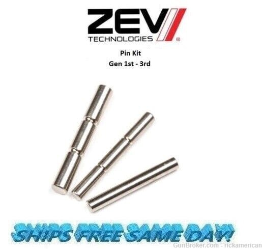 ZEV Technologies Pin Kit For Glocks (Except 36,42,43) Gen 1-3  # PIN-KIT-3G-img-0