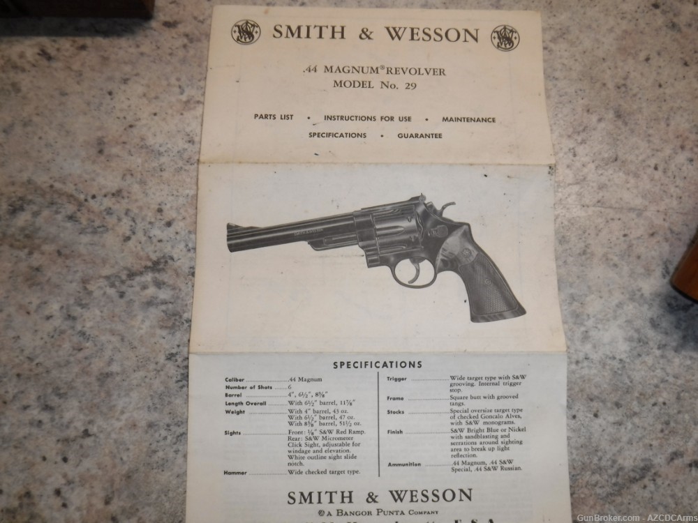 Smith & Wesson model 29-2 mfg 1975, presentation case -img-2
