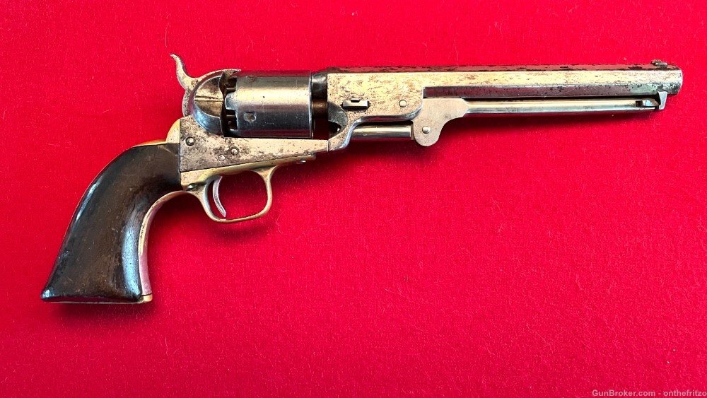 Colt 1851 Navy 4th Model .36 Cal Percussion Single Action Revolver MFD 1862-img-0