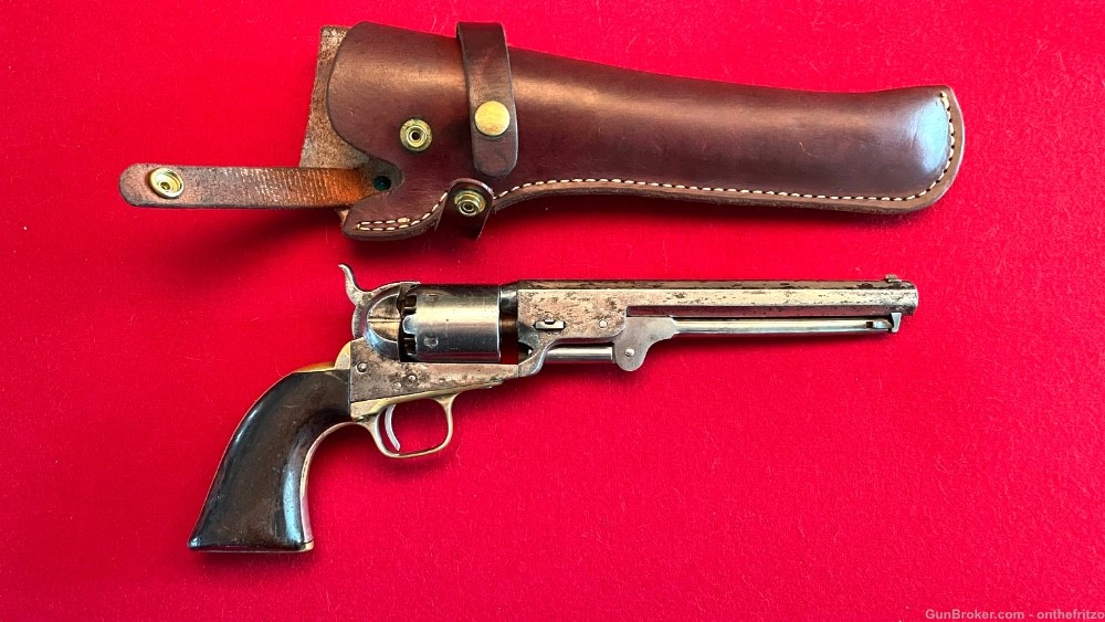 Colt 1851 Navy 4th Model .36 Cal Percussion Single Action Revolver MFD 1862-img-1