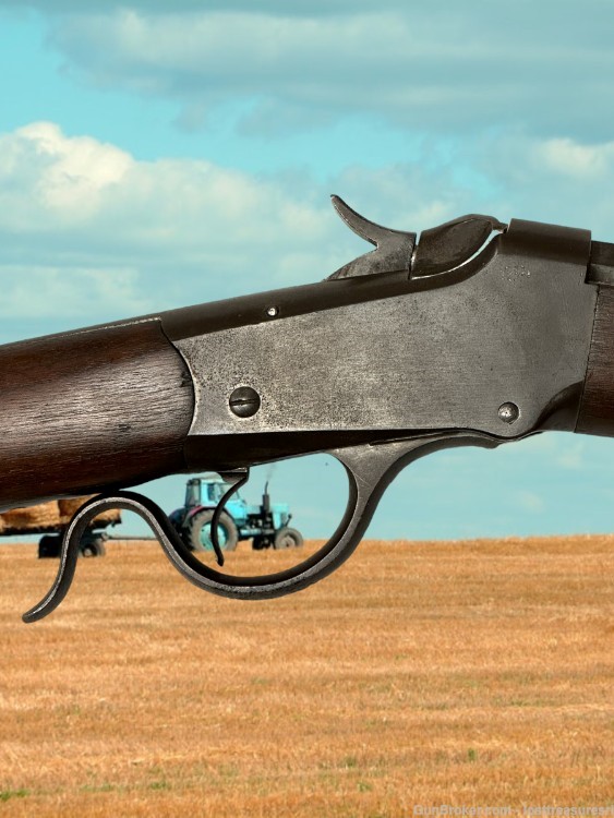 Winchester 1885 Low Wall Falling Block .22 Short Black Powder Rifle-img-4