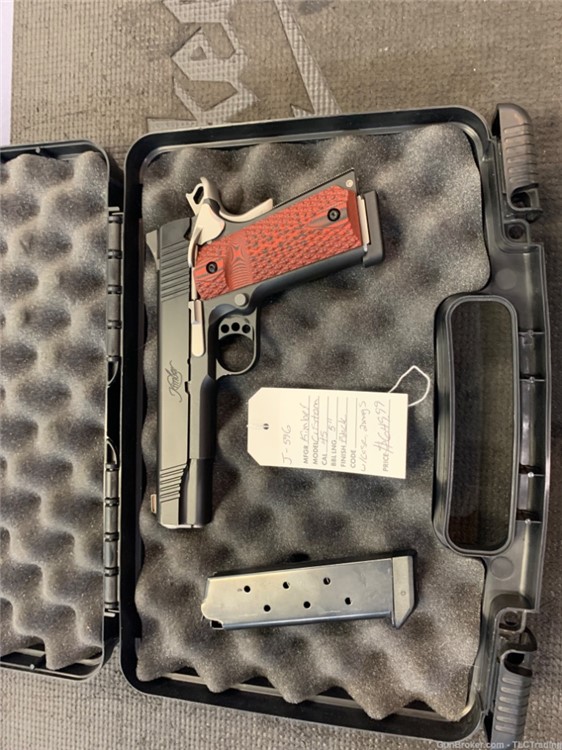 Kimber Custom 1911 with case and 2 Mags .45 ACP USED -img-1