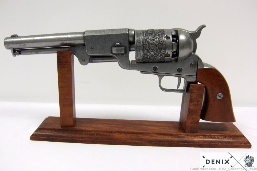 Civil War Colt Dragoon Army Revolver Non Firing Replica Pistol by Denix-img-3