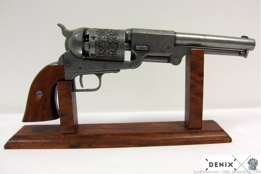 Civil War Colt Dragoon Army Revolver Non Firing Replica Pistol by Denix-img-1