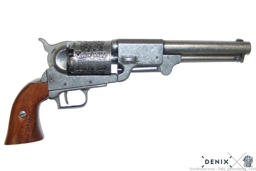 Civil War Colt Dragoon Army Revolver Non Firing Replica Pistol by Denix-img-0