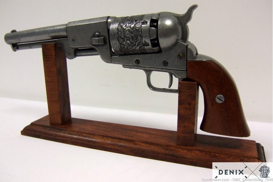 Civil War Colt Dragoon Army Revolver Non Firing Replica Pistol by Denix-img-2