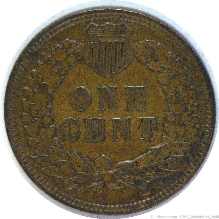 1898 Indian Head 1 Cent Penny Bronze Coin Money Currency-img-1