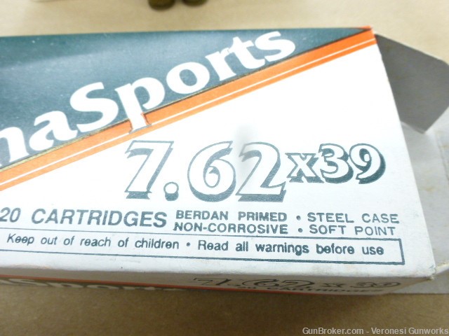 260 rd 7.62x39 China Sports 124 gr Non Corrosive Steel Case Soft Point-img-2