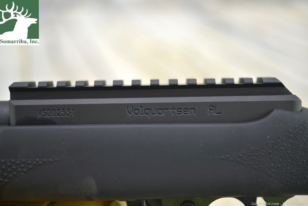 VOLQUARTSEN RIFLE VCR-0143 SUPERLITE, 22 LR WITH HOGUE STOCK, OD GREEN -img-20