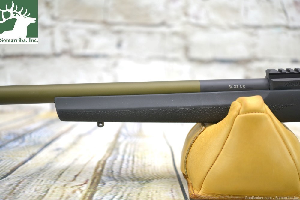 VOLQUARTSEN RIFLE VCR-0143 SUPERLITE, 22 LR WITH HOGUE STOCK, OD GREEN -img-3