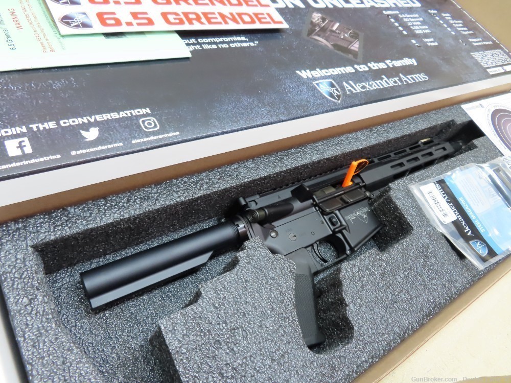 Alexander Firearms PHI-65-BL-ST Semi-Auto AR-15 Style Pistol 11" TB -img-12