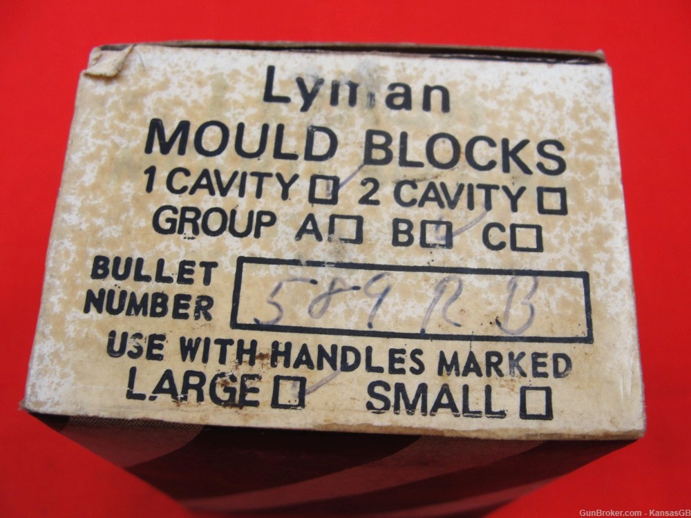 Lyman 589RB SC bullet mould blocks-img-7