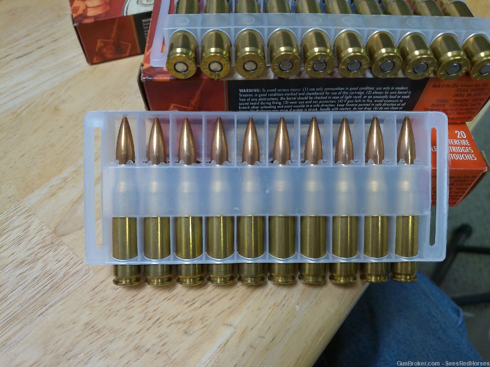 Federal Premium Gold Medal 308 Winchester Matchking 168 gr. -img-4