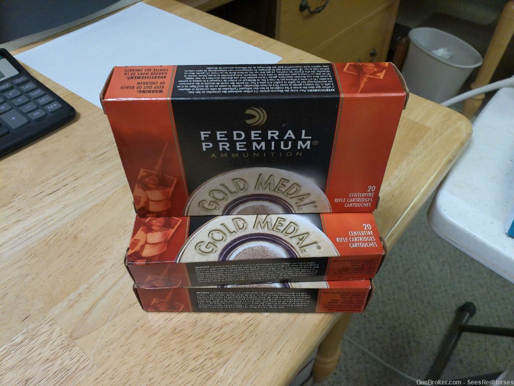Federal Premium Gold Medal 308 Winchester Matchking 168 gr. -img-0