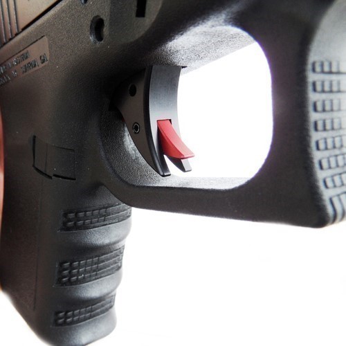 CUSTOM GLOCK TRIGGER WITH BAR STYLE#1 RED SAFETY-img-1