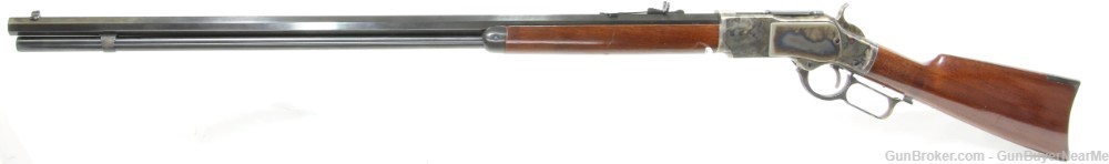 Cimarron Uberti Model 1873 Long Range .44-40 WCF 30? Lever Action Rifle-img-0