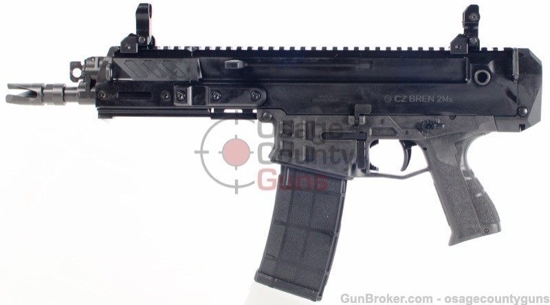 CZ USA Bren 2 MS 5.56 NATO 30+1 Black Pistol 8" 91450-img-5