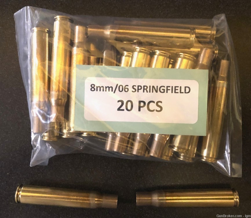8mm-06 Springfield Brass Boxer Casings (20)-img-0
