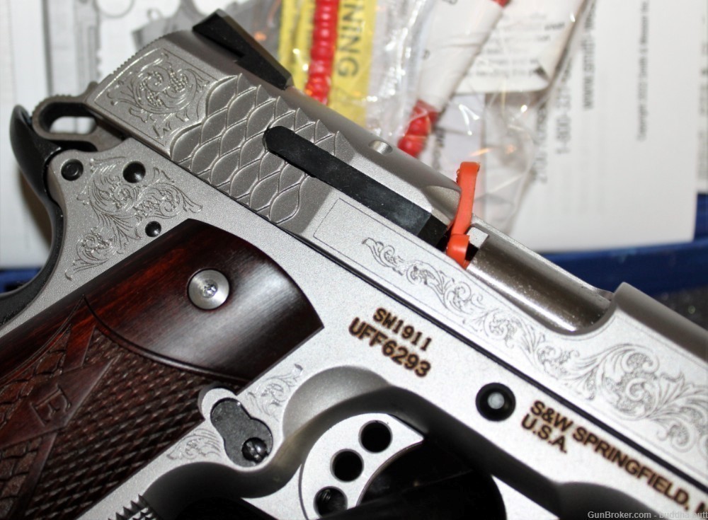  Smith & Wesson 1911 45ACP Scroll Engraved -img-5