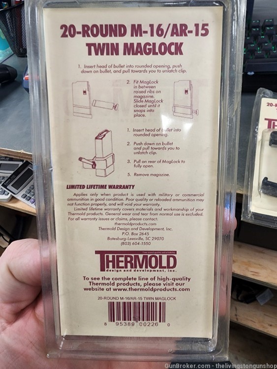 2x Thermold Twin Mag Lock AR-15 20 Round, fits Thermold Magazines TML/20-img-1