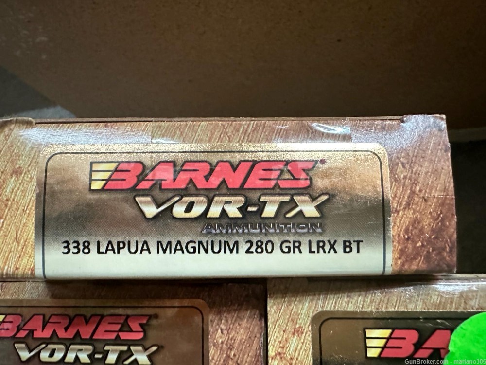 Barnes Bullets VOR-TX Rifle 338 Lapua Mag 280 gr -img-2