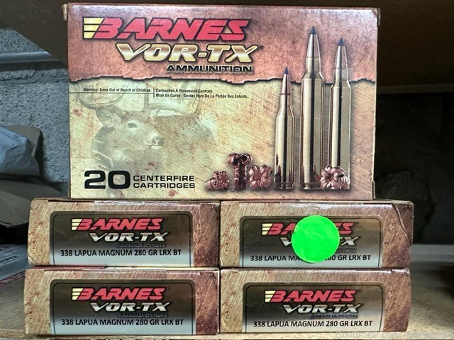 Barnes Bullets VOR-TX Rifle 338 Lapua Mag 280 gr -img-0